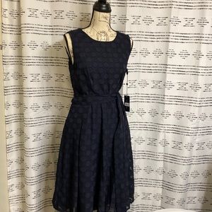 NWT- Womens Sleeveless Tommy Hilfiger Sleeveless Navy Blue Dress- Size 8